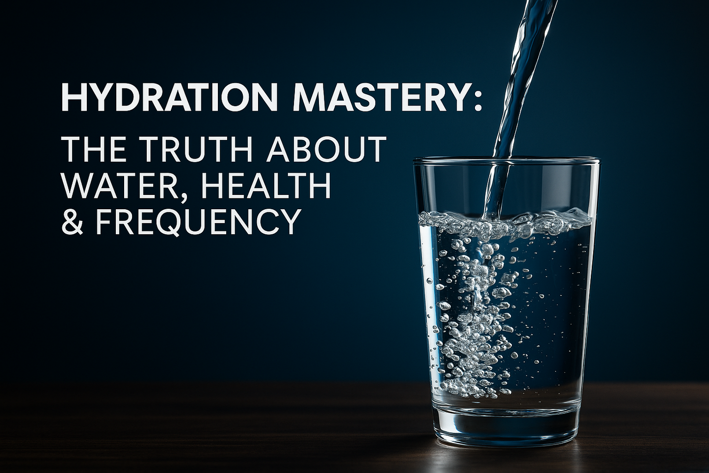 Hydration Mastery: The Truth About Water, Health & Frequency
